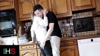 Slutty blonde milf fucked in the kitchen - 3 image