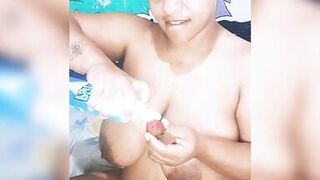 Cream, Strawberry, Squirts, Masturbation, Uncontrolled Venezuelan Mature