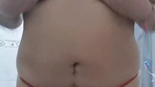 Masturbating my pussy with my toy in sexy lingerie