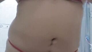 Masturbating my pussy with my toy in sexy lingerie