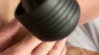 Wetwife tied up and teased 4 released to play with herself and cum