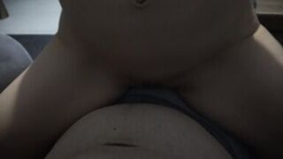 She Rubs Herself and Squirts on Me Before Making Me Squirt All My Sperm