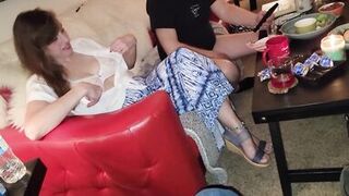 Bull's POV of husband Fluffing and POV closeup of Fucking a Mature Pussy - 15 image