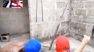 Stepmother reward helpful guy with her pussy outdoor - 7 image