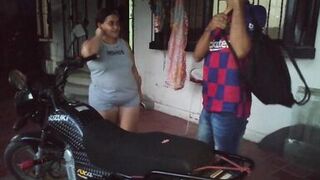 I FUCK WITH THE MOTORCYCLE MECHANIC BECAUSE I HAVE NO WAY TO PAY HIM FOR THE FIXED - 4 image