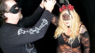 Submissive She-Devil bound & disciplined for escaping her cage.  Anal Creampie - Halloween Contest - 2 image