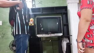 1 part; I fuck the Technician while my CUCKOLD HUSBAND is away from home - 2 image