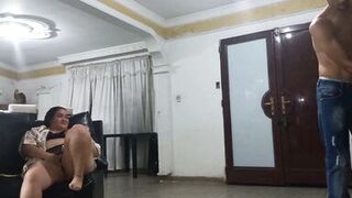 1 part; I fuck the Technician while my CUCKOLD HUSBAND is away from home - 3 image