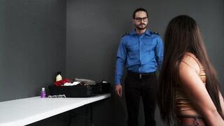 A TSA agent found my naughty toys in my bag and took me to his office