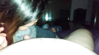 Asian Blowjob Queen Sucking Cock and Balls with Huge Cum In Mouth - 4 image