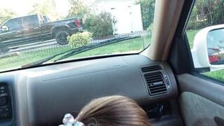 Asian Blowjob Queen Public Car Blowjob - 5 image