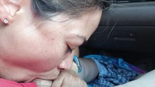 Asian Blowjob Queen Public Car Blowjob - 9 image