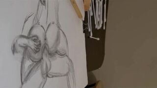 Stepmom wanted me to draw a picture, so I drew her riding my dick bareback. Hope she likes it! - 11 image