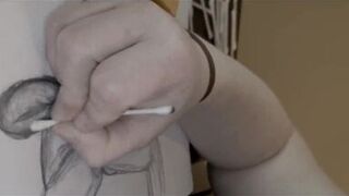 Stepmom wanted me to draw a picture, so I drew her riding my dick bareback. Hope she likes it! - 12 image