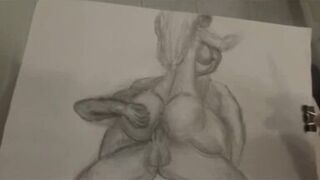 Stepmom wanted me to draw a picture, so I drew her riding my dick bareback. Hope she likes it! - 13 image