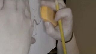 Stepmom wanted me to draw a picture, so I drew her riding my dick bareback. Hope she likes it! - 2 image