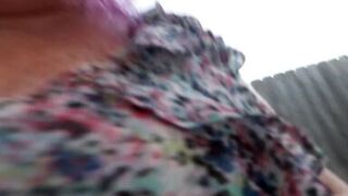 THICK MILF Pissing Outside Dancing Teasing - 11 image