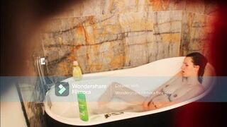 Amateur Tattooed Milf Fingers Tight Pussy In Bathtub and Squirts - Francesca Valentine - 9 image