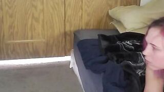 Step sis sucks and rides cock while I'm gamingg