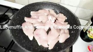 The slut is good in the kitchen