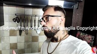 The slut is good in the kitchen