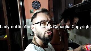 The slut is good in the kitchen