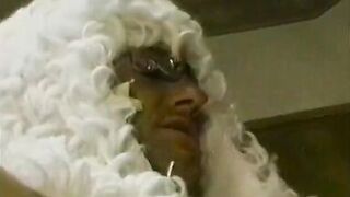 Playful dude in judges' robes nails stunning blonde hottie with nice keyster and big melons on the kitchen