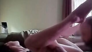 OMG! I cant believe how many times the neighbors redhead wife cums and squirts! - 4 image