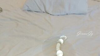 dirty talk during masturbation,dildo squirt,very hairy wet cunt. horny milf intense orgasms GinnaGg - 15 image