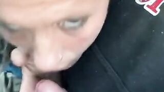 Hot milf  gives blow job  and Swollows huge load