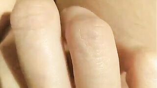 POV female masturbation, horny milf relaxes and gently masturbates her clitoris, the rays of the sun fall on her unshaven pussy and she gets an unreal morning orgasm Nimfa Mannay GinnaGg - 15 image