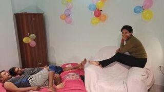 Fucking Threesome A Women Two boys my Busty Step Mom in The Homemade - 1 image