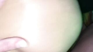 Wet little booty flopping  on a cock doggystyle