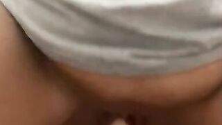 Milf playing with squirting dildo - 8 image