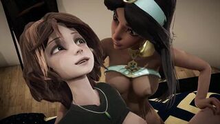 Milf Aunt Cass gets creampied by Futanari Teen Jasmine - 4 image