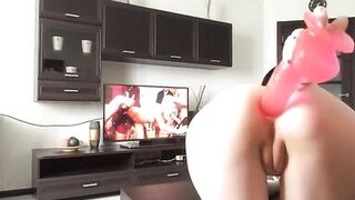 CURVY TEEN GIRLFRIEND STRIPS AND SQUIRTS WHILE YOURE AT WORK - 14 image