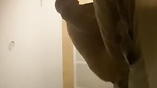 She sucks and cums on my cock