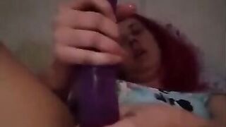 GapingJenny taking care of her hungry holes herself & squirt