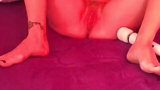 Had to be quiet fucking my pussy while camping!