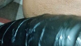 Latina Wife takes 10inch bbc dildo and loving it! - 1 image