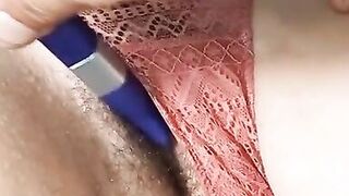 Two squirt-piss explosion after toying my PAWG hairy pussy! - 10 image