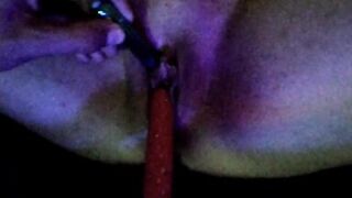 Glow Stick, Vibrator, Fingers, Head! I make this MILF Squirt Moan and Cum Multiple Times - 2 image