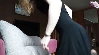 Girl in stockings gets her pussy plowed