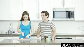 BLACKED Tali Dovas Boyfriend Lets her Try a Big Black Cock - 2 image