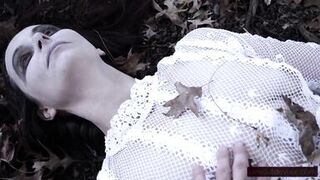 Halloween Scene: this chab Finds Ghost in Woods, gives her fresh Life with Squirt and Facefucking - 2 image