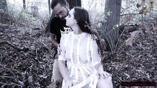 Halloween Scene: this chab Finds Ghost in Woods, gives her fresh Life with Squirt and Facefucking - 4 image