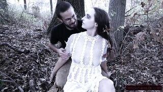 Halloween Scene: this chab Finds Ghost in Woods, gives her fresh Life with Squirt and Facefucking - 5 image