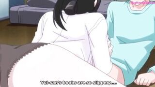 Anime Uncensored//fucked a Gal in the Titties and made her a Vaginal Creampie - 5 image