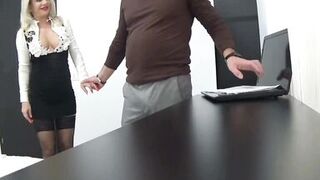 Sexy Secretary Anal Sex in the Office Squirt and Cum Mouth - 1 image