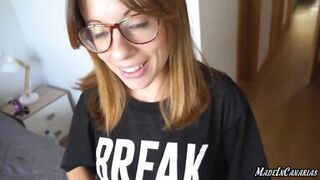 ANAL squirting orgasm | Huge cumshot | Big natural tits - 1 image